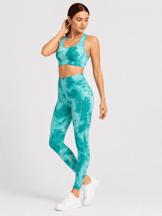 Kiwi Sports Bra & High-Waisted Leggings Set