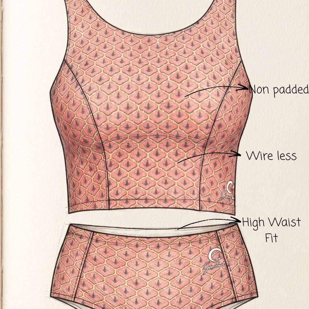 Set of 3 RosegoldFit Bralette & Panty