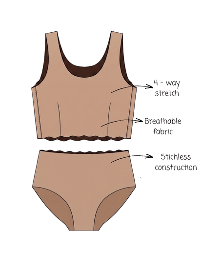 Hazelnut and cappucino Everyday-comfort set
