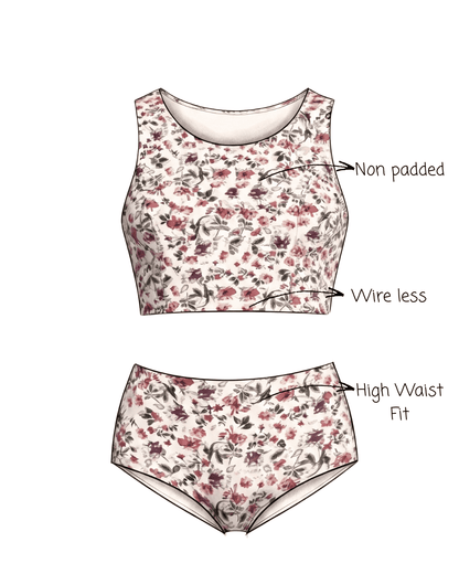 Set of 2 BloomFit Bralette & Panty