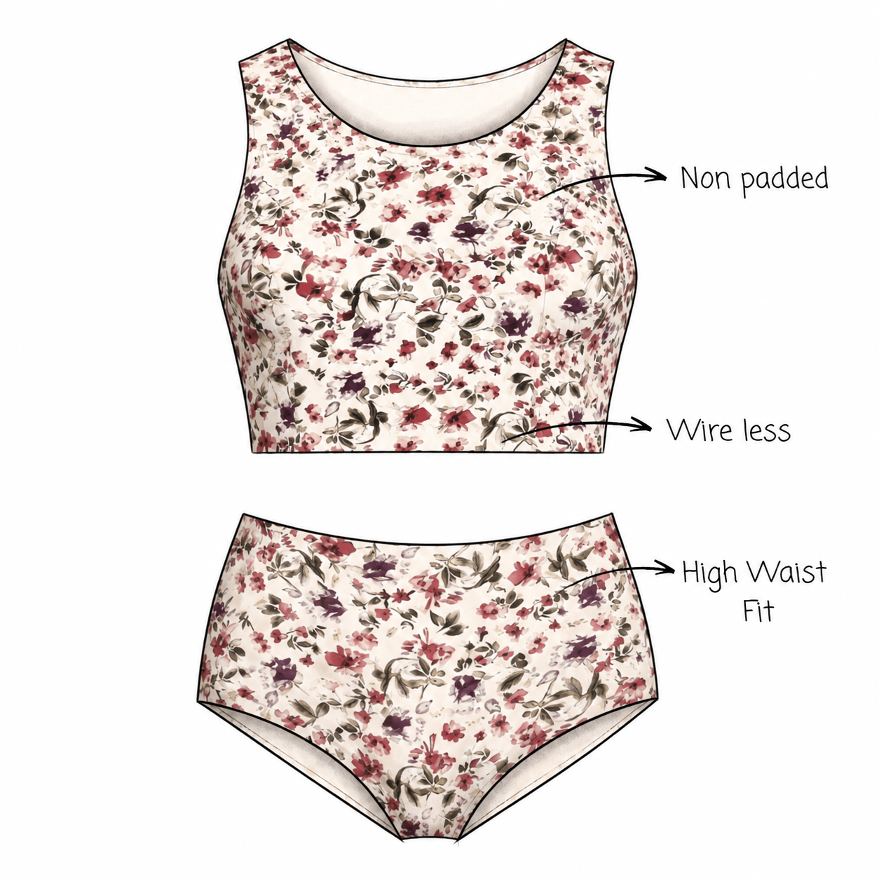 BloomFit Bralette & Panty Set