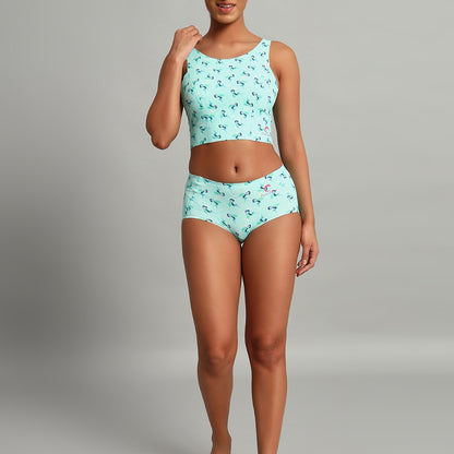 Mint Kingfisher Bralette & Panty Set