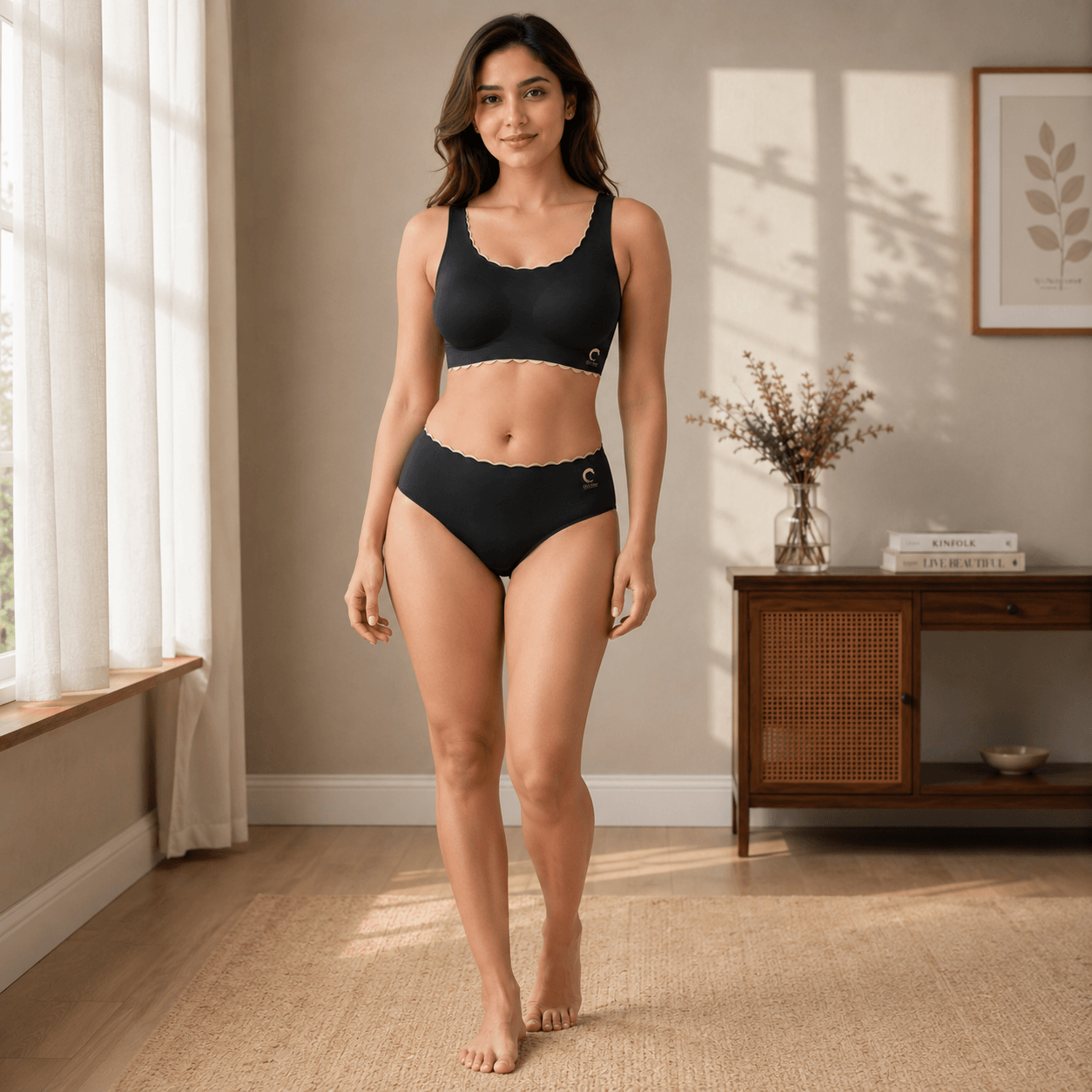 Black and beige Everyday-comfort set