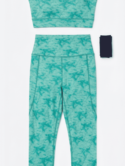 Kiwi Sports Bra & High-Waisted Leggings Set