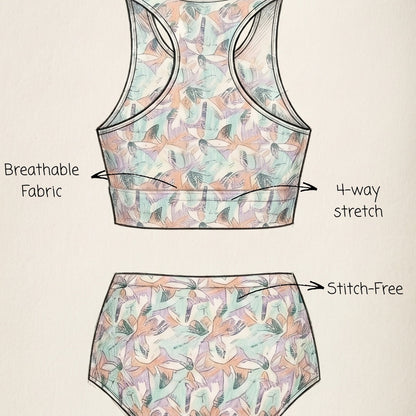 Set of 3 PetalFit Bralette & Panty