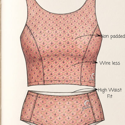 Set of 3 RosegoldFit Bralette & Panty