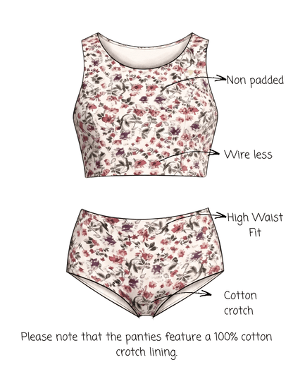 Set of 2 BloomFit Bralette & Panty