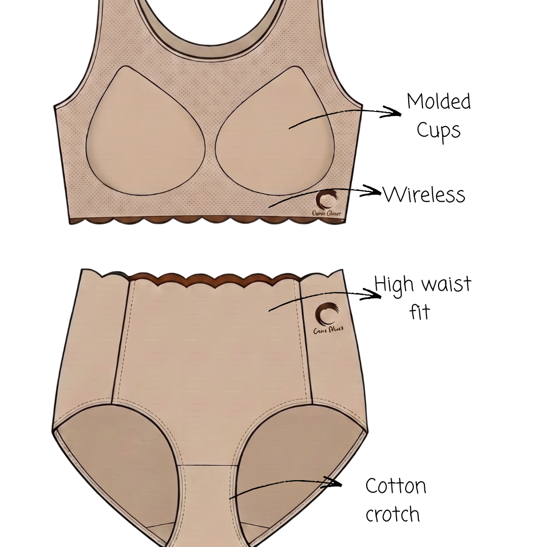 Set of 2 Hazelnut and Cappuccino