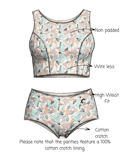 Set of 2 PetalFit Bralette & Panty