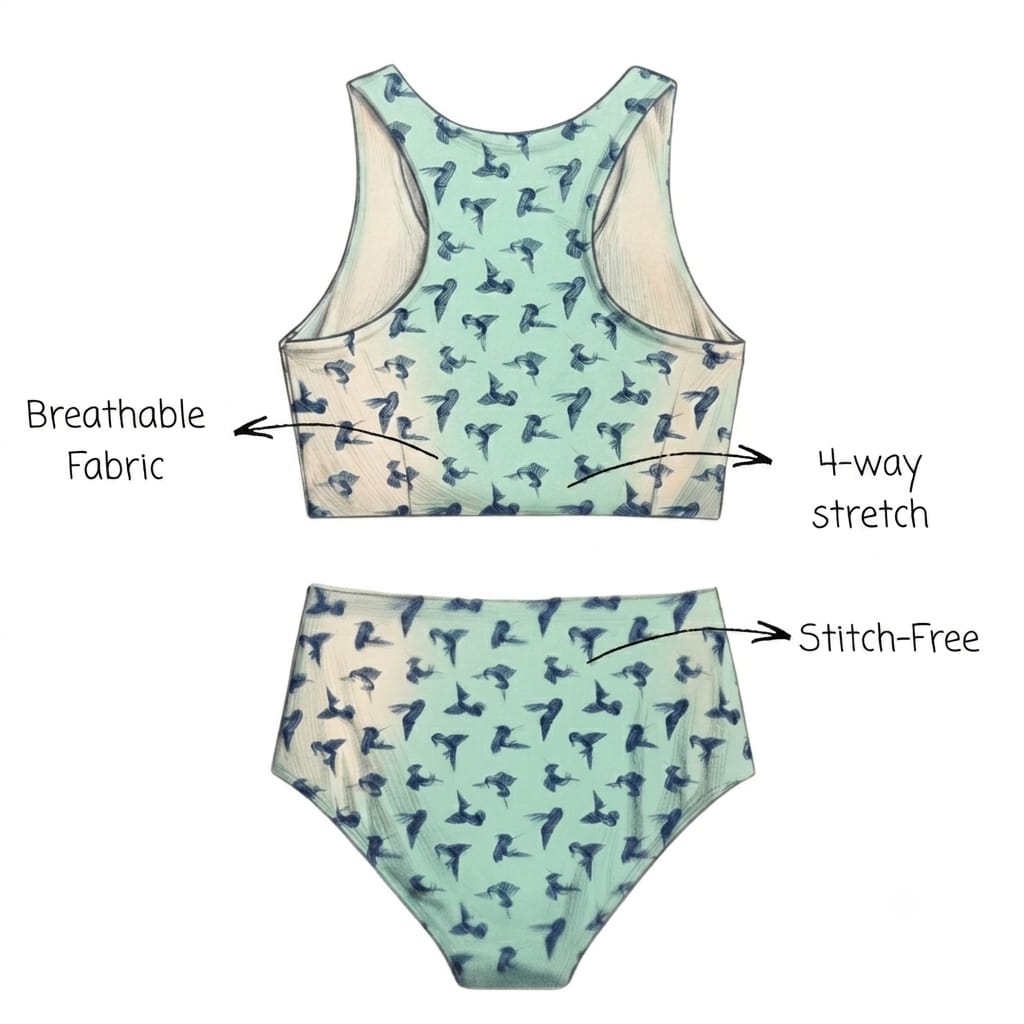 Mint Kingfisher Fit Set