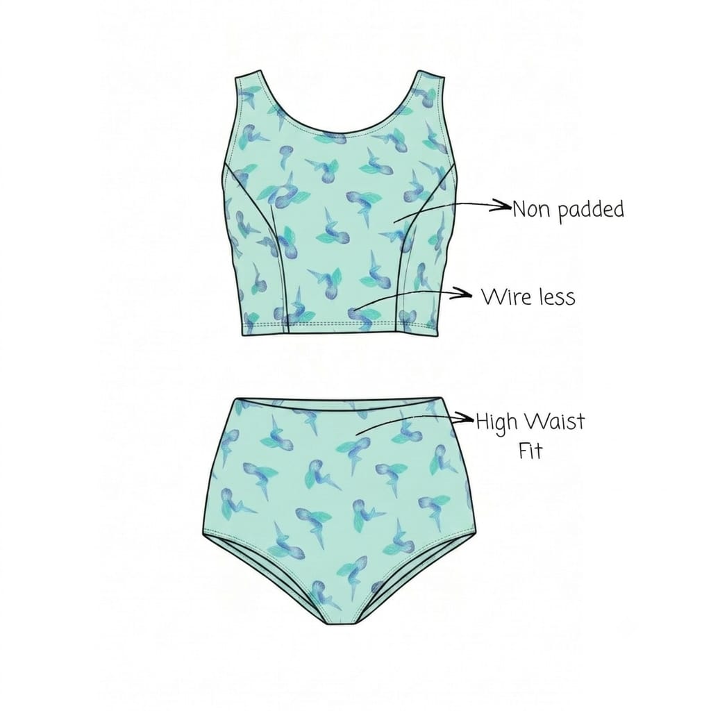 Mint Kingfisher Fit Set