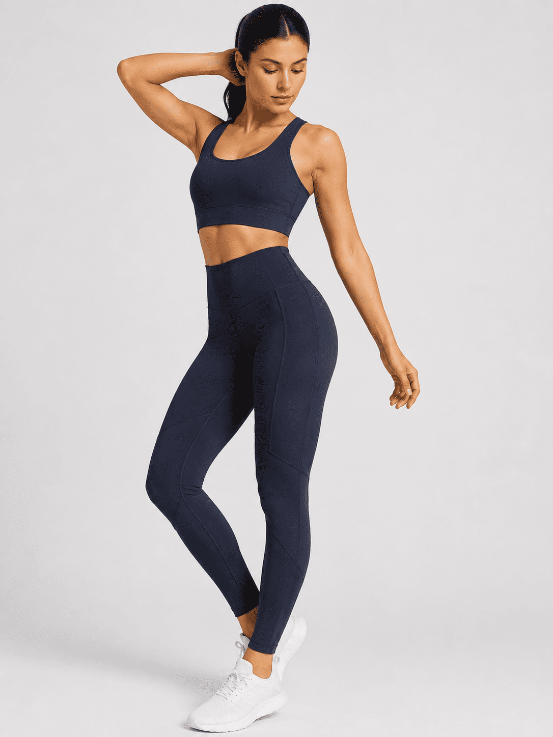 Blueberry High Waisted Women's Athletic Leggings